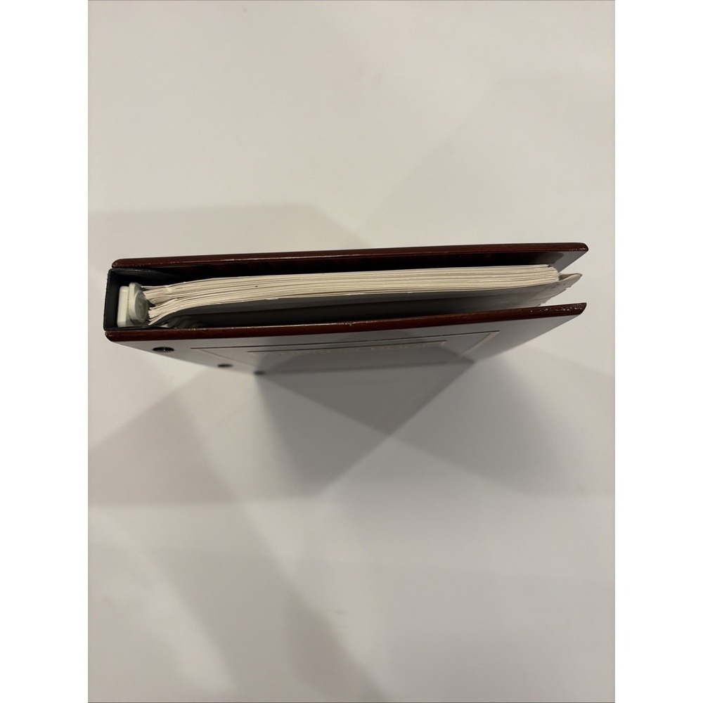 Vintage Jehuani Wood Grain Address Book 3 Ring Binder Korea - Picture 10 of 12